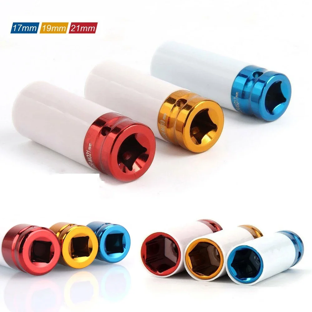Pneumatic Impact Wrench - 17mm /19/ 21mm Hex Sockets Colorful