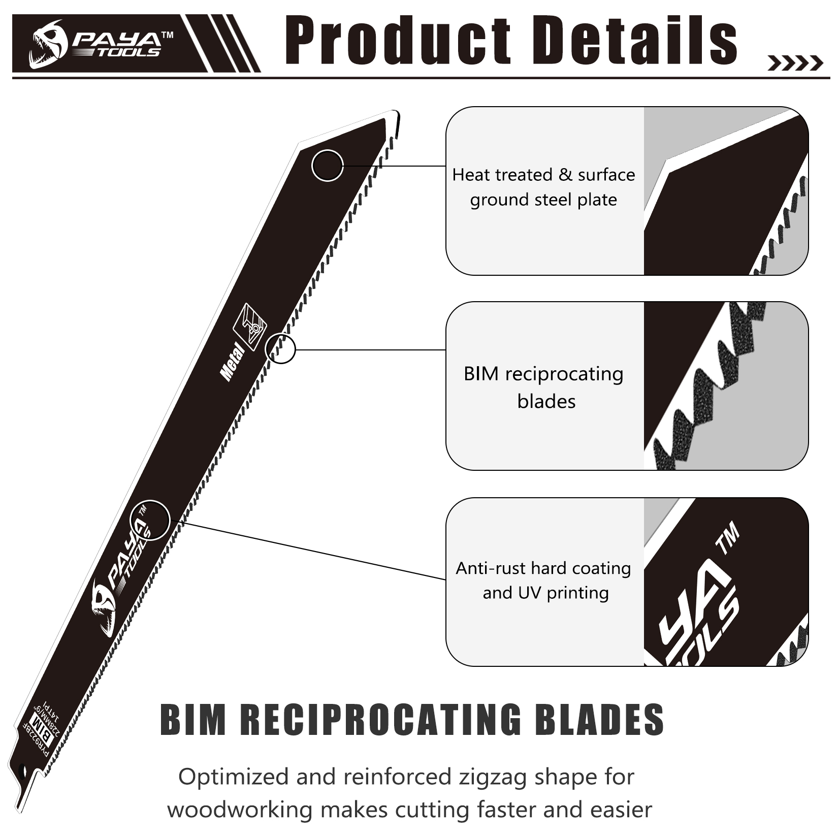 PAYA 10PCS 9Inch Metal Cutting - Metal Saw Reciprocating recension och pris