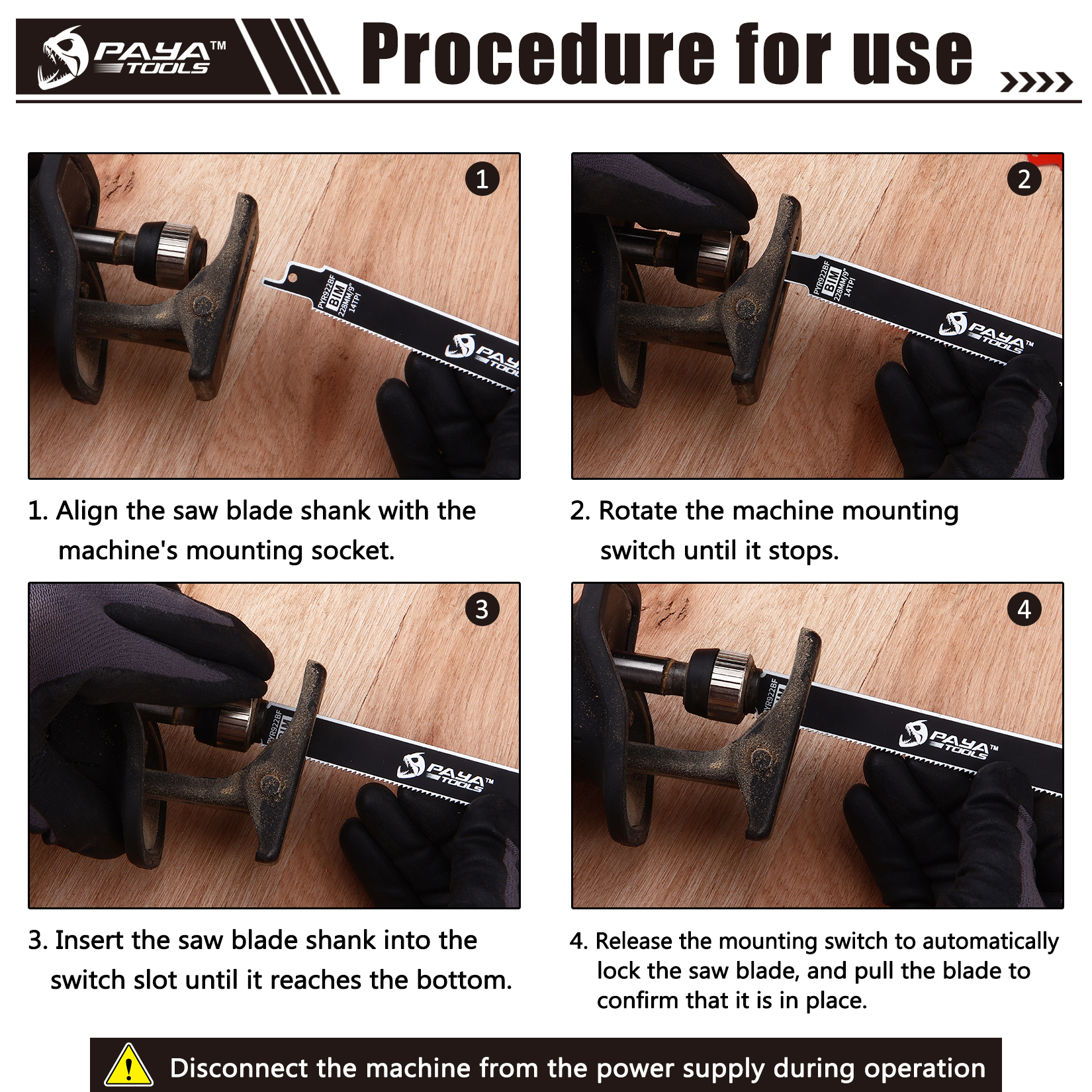 PAYA 10PCS 9Inch Metal Cutting - Metal Saw Reciprocating recension och pris