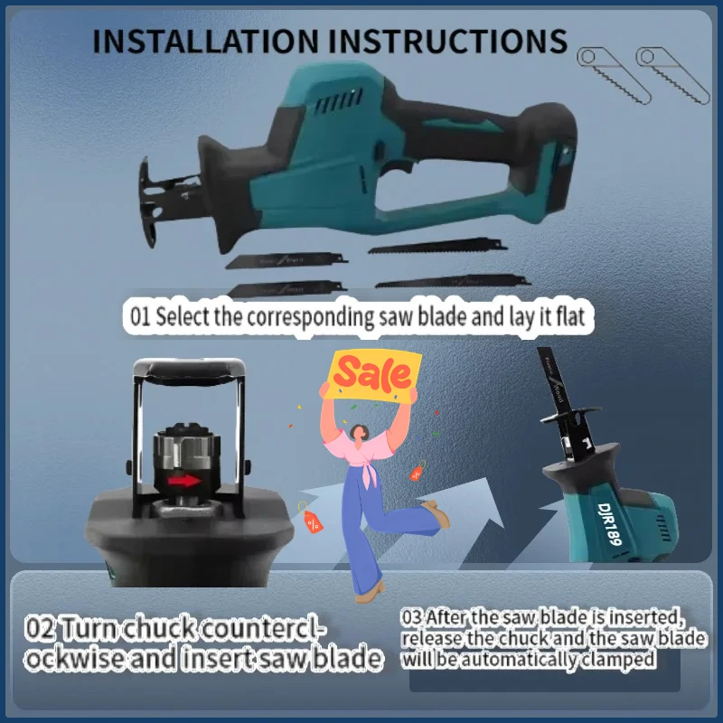 Makita DJR189 Cordless Electri - Metal Saw Reciprocating recension och pris