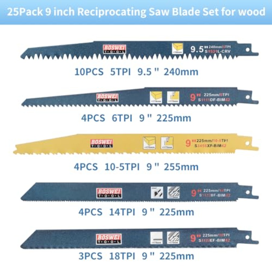 9 Inch Reciprocating Saw Blade - Metal Saw Reciprocating recension och pris