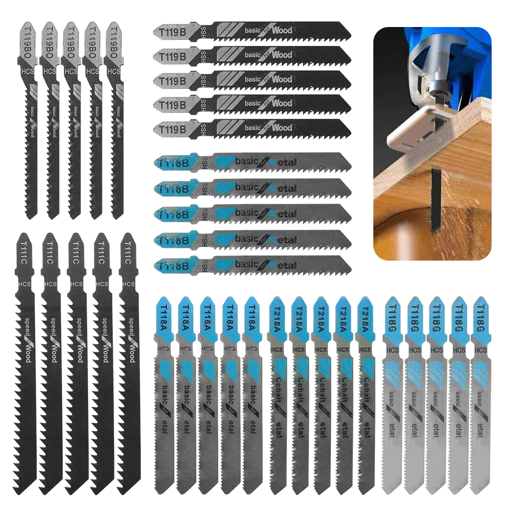 35-Piece Jigsaw Blade Set, Mix - Metal Saw Reciprocating recension och pris